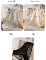 XL-5XL Women's Underwear Sexy Lace Panties Girls Flower Comfort Briefs Large Size Mid Waist Seamless Underpants Female Lingerie