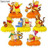 Disney Cartoon Winnie The Pooh Tablecloth Supplies Winnie The Pooh Party Disposable Table Cover Kids Birthday Party Decoration