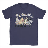 Winnie the Pooh Bear Friends EST 1926 T Shirts Men Cotton Male T-Shirt Round Neck Eeyore Tigger Piglet Tee Shirt merch Big Size