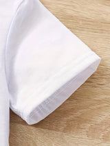 MINISO Winnie the Pooh and Tigger cartoon print short-sleeved T-shirt casual and versatile style suitable for women's daily wear