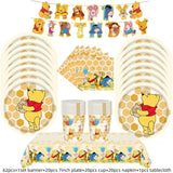 Disney Cartoon Winnie The Pooh Tablecloth Supplies Winnie The Pooh Party Disposable Table Cover Kids Birthday Party Decoration