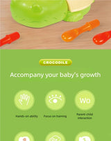 Children's Educational Toys Include Crocodile Inserts, Color and Number Matching, and Finger Fine Movement Exercises to Increase Children's Visual Perception of Color