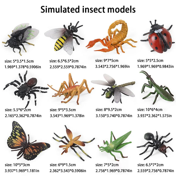 Children'S Simulation Insect Models, Animal Toys, Bees, Butterflies, Grasshoppers, And Other Children'S Toys,