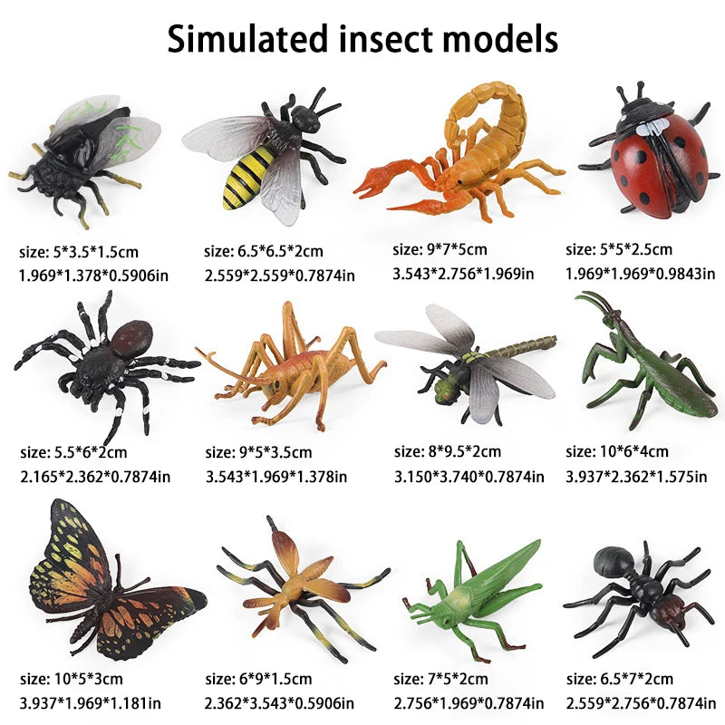 Children'S Simulation Insect Models, Animal Toys, Bees, Butterflies, Grasshoppers, And Other Children'S Toys,