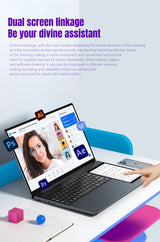 CRELANDER X15 Dual Screen Laptop 15.6" IPS+7" Touch Screen 16G DDR4 2TB SSD Intel N100 Processor Windows11 Notebook Computer