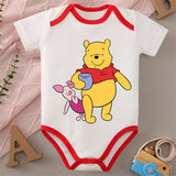 Winnie the Pooh MINISO 100% Cotton Jumpsuit Baby Cloths Onesie Bodysuit for 0 To 12 Months Newborn Best Cute Gift for Baby