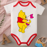 Winnie the Pooh MINISO 100% Cotton Jumpsuit Baby Cloths Onesie Bodysuit for 0 To 12 Months Newborn Best Cute Gift for Baby
