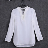 Plus Size Blouse Clothing Women Long Sleeve Shirt Chiffon Blouse Ladies Top blusa feminina S-5XL