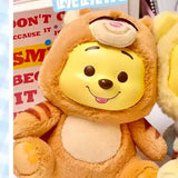 Original Winnie The Pooh Naughty Party Vinyl Face Doll Blind Box Cute Puffy Figurine Collectible Toy Kawaii Girl Birthday Gift