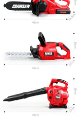 Children Electric Toolbox Pretend Play Toys Baby Simulation Tools Repair Lawn Mower Saw Hair Dryer Toy Maintenance Tool for kid