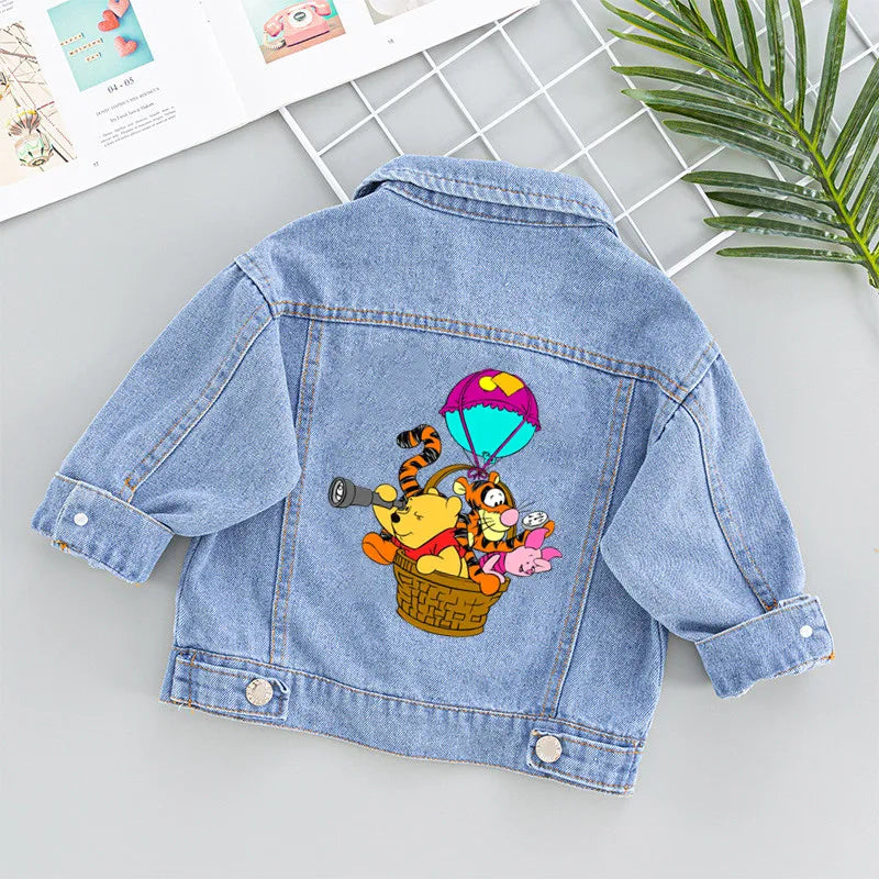 Winnie the Pooh Bear Cartoon Patches for Clothes Heat Transfer Thermal Stickers DIY Kids T shirt Iron on for Women Appliqued