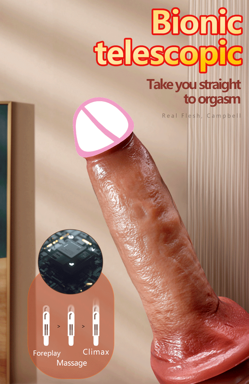 Huge Dildo Vibrator Dildo Heating Wireless Remote Telescopic Dildo Vibrator For Women Realistic Penis Swing Dick SexToys