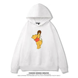 Winnie The Pooh Joint Hooded Sweater New Spring and Autumn Thin Ins Top Jacket Trendy Men's and Women's Casual Loose Couple Top