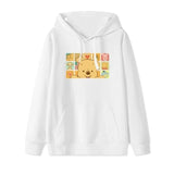 2025 Cartoon Winnie The Pooh Fashionable and Simple Women's Hoodies, Loose and Comfortable Couple Hooded Printed Hoodies