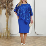 4XL 5XL Plus Size Women Elegant Dresses Floral Slim Dress Large Size Solid Bride Weddings Evening Party Gowns Female Clothing