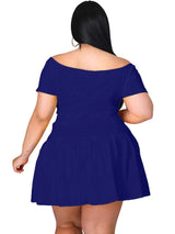 5xl Plus Size Women Clothing Wholesale Summer Outfits Crop Tops and Pleated Skirt Tracksuit Sweet Dress Suits Dropshipping