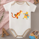 Winnie the Pooh MINISO 100% Cotton Jumpsuit Baby Cloths Onesie Bodysuit for 0 To 12 Months Newborn Best Cute Gift for Baby