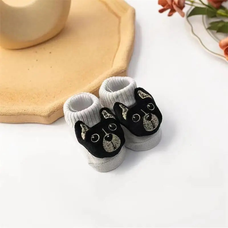 Cute Winnie the Pooh Baby Boy Socks Cotton Baby Socks Rubber Anti Slip Boy Girl Floor Kids Toddlers Sock Infant Newborn Gift