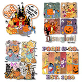 Halloween Winnie the Pooh Heat Transfer Prints for Clothes Ironing Stickers Thermal Decals on Tshirts