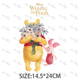 Children's Cartoon Winnie The Pooh Cute Winnie And His Friend Image Ironing Patches Transfer On The Clothes Garment Accessory