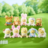 Original Winnie The Pooh Naughty Party Vinyl Face Doll Blind Box Cute Puffy Figurine Collectible Toy Kawaii Girl Birthday Gift