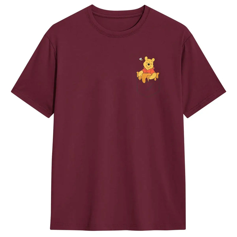 Winnie The Pooh Hunny In My Pocket T-Shirt Summer T Shirts 100 Cotton Harajuku Tee Shirt For Men's Short Sleeve Casual Clothing