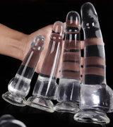 Crystal Simulation Dildo 4size Realistic Dildo For Woman Big Penis Dildo Can Strapon Suction Cup Dildo Transparent Dick Buttplug