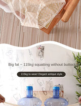 XL-5XL Women's Underwear Sexy Lace Panties Girls Flower Comfort Briefs Large Size Mid Waist Seamless Underpants Female Lingerie