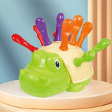 Children's Educational Toys Include Crocodile Inserts, Color and Number Matching, and Finger Fine Movement Exercises to Increase Children's Visual Perception of Color