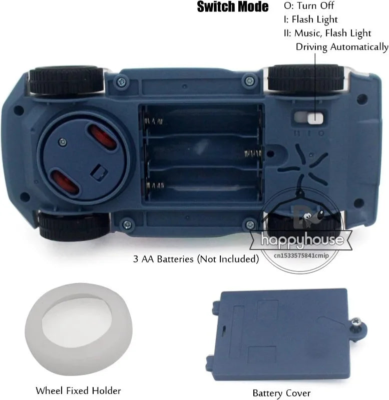 Baby toys Toddler Police Car Electric Vehicle Toy Auto Driving Transparent Gears Music Lights Cars Toys for Kids Boys