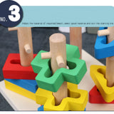 Wooden Toys for Kids Children's Montessori Early Education Toys Logical Training Toys for Baby Birthday Gift for Boys and Girls