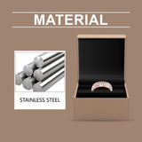 Hoexe Rose Gold Ring Women's Light Luxury Rose Gold Ornament Ring Exquisite And Versatile Niche Ring