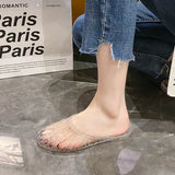 Fashion Crystal Women's Toe-covered Non-slip Sandals