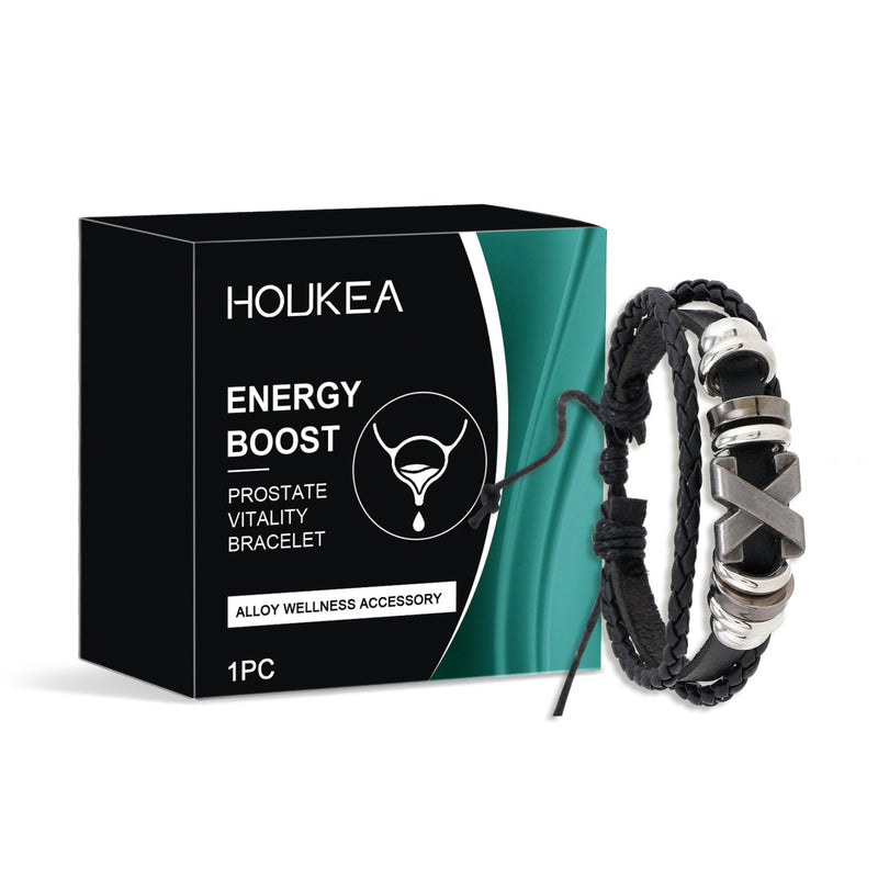Houkea Men's Care Bracelet Gentle Care For Men's Body, Comfortable, Lightweight, Portable And Stylish Care Bracelet