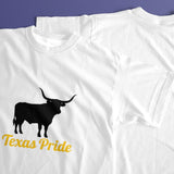 White Bullfighting Printed Men's Pure Cotton T-shirt - Casual Round Neck, Slightly Elastic, Suitable For Summer Knitted Fabric, Classic Fit Adult Shirt, Couple's Shirt