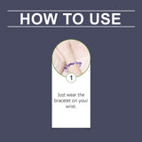 Hoexe Decorative Bracelet Everyday Statement Fashion Versatile Nighttime Simple Portable Decorative Amethyst Bracelet