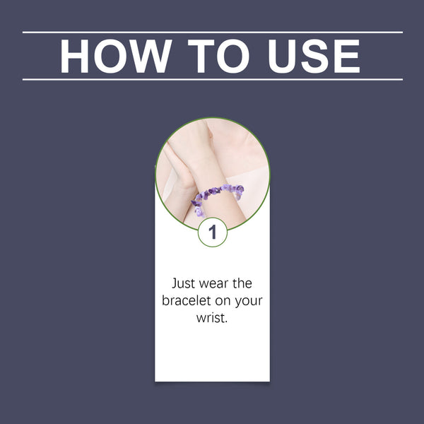 Hoexe Decorative Bracelet Everyday Statement Fashion Versatile Nighttime Simple Portable Decorative Amethyst Bracelet