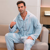 Conjunto de pijama de terciopelo para hombre 