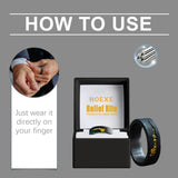 Hoexe Light Luxury Flowing Fire Ring Soothes Physical Discomfort And Improves Vitality, Caring For Men's Health And Daily Portability