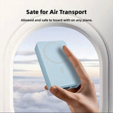 Power Bank Magnetic Portable Wireless FastCharger 10000mAh Type - C Cable LEDDisplay 22.5W PD Fast Charging LightingMag-Safe Battery Pack For IPhone15 14 13 12 Mini Pro Pro Max Devices Digital