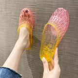 Fashion Crystal Women's Toe-covered Non-slip Sandals