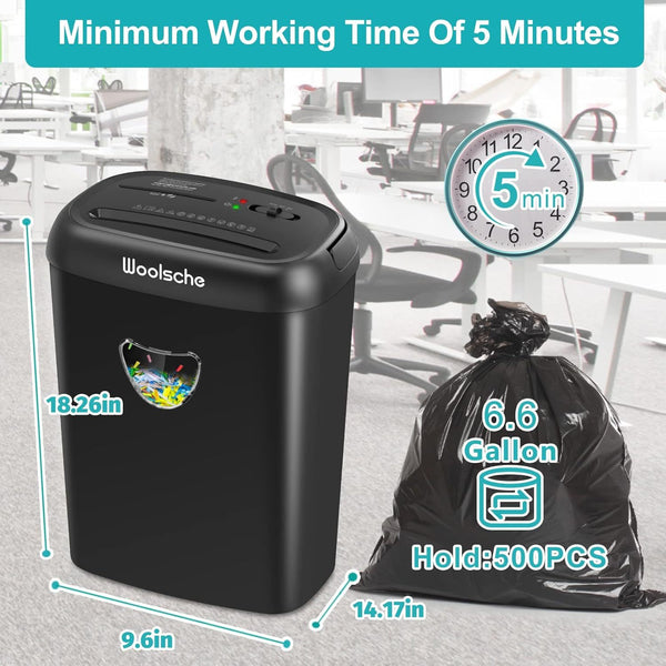 Paper Shredder -10 Sheets Of Paper Cut Horizontally With 3.43 Gallon Paper Basket - P-4 Security Level -3 Mode Designs - Shreds CDs And Credit Cards - Durable, Fast, Anti Paper Jam, Suitable For Home