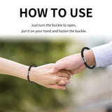 Hoexe Couple Bracelet PU Leather Rope Braided Men's And Women's Personalized Minimalist Style Couple Bracelet Fashion Accessories Hand Jewelry