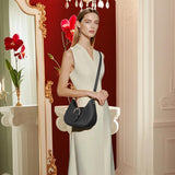 Fashion Los Angeles 0386 Series Women's Shoulder Bag Black Brown