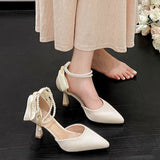 Fairy Style Bow Graceful And Fashionable High Heels