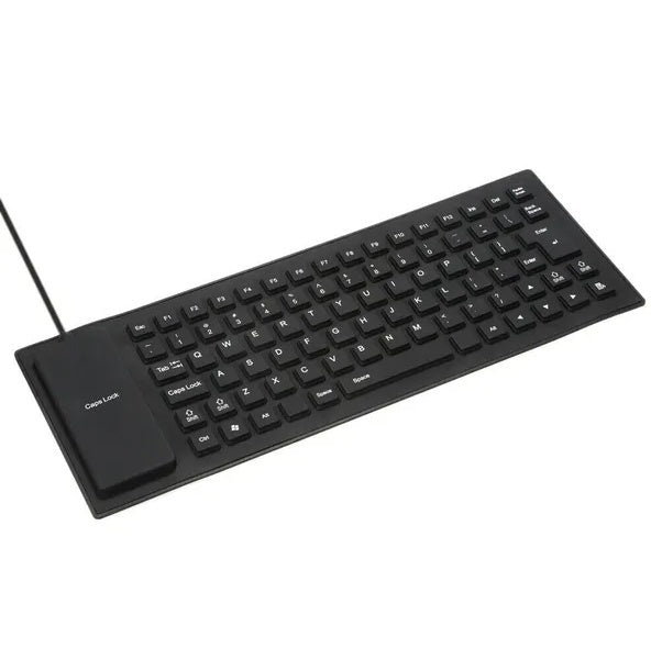 Waterproof Silicone Keyboard Foldable Flexible USB Dustproof DirtProof Full Size