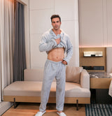 Conjunto de pijama de terciopelo para hombre 