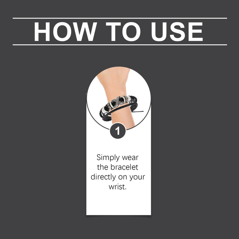 Houkea Men's Care Bracelet Gentle Care For Men's Body, Comfortable, Lightweight, Portable And Stylish Care Bracelet