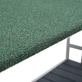 GO 47.2 Large Wooden Dog House Outdoor, Outdoor & Indoor Dog Crate, Cabin Style, With Porch, 2 Doors, Gray And Green