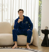Conjunto de pijama de terciopelo para hombre 